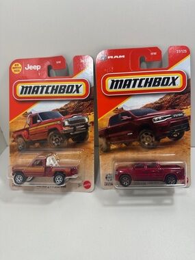 Matchbox Truck Bundle Jeep J10 Stepside & 2025 Ram 1500 REV 1:64 Diecast